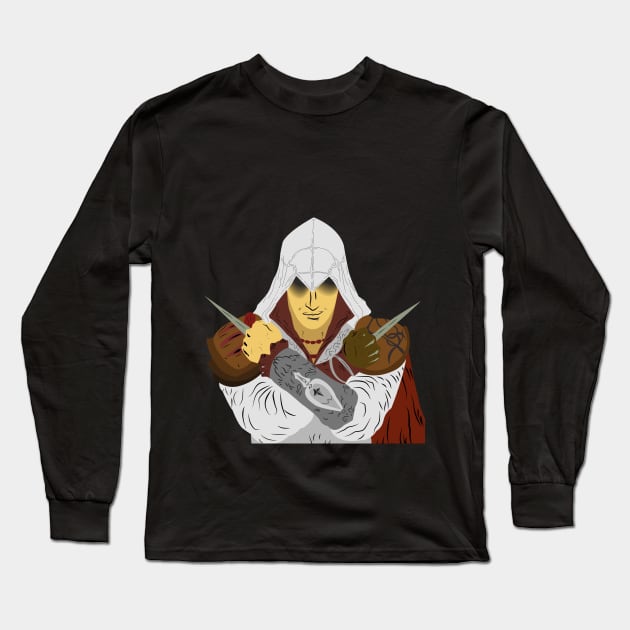 Ezio Assassins creed Long Sleeve T-Shirt by thomaslav